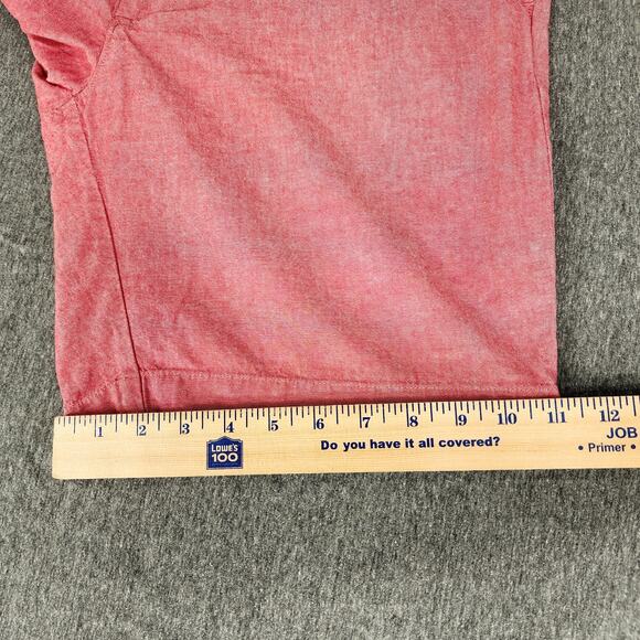 J Crew Gramercy Shorts sz 34 Men Crosshatch Pink Red 8" Preppy Chino Bermudas - Picture 9 of 10